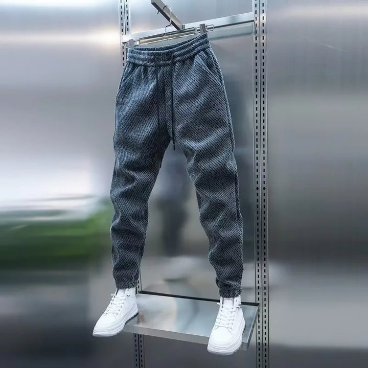 BRACE | Striped Cotton Joggers