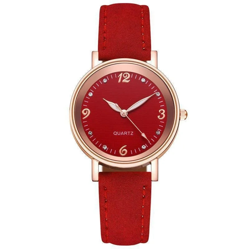 Classic leather band watch