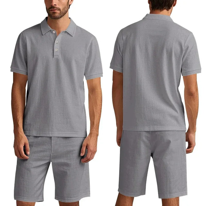 Clint | Linen Polo Set