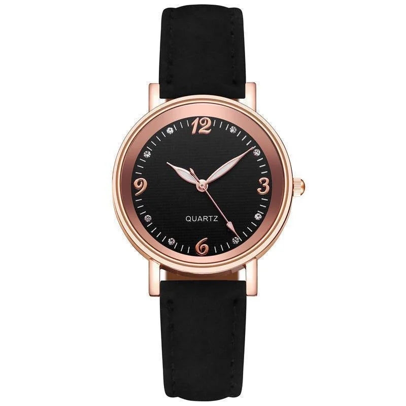 Classic leather band watch