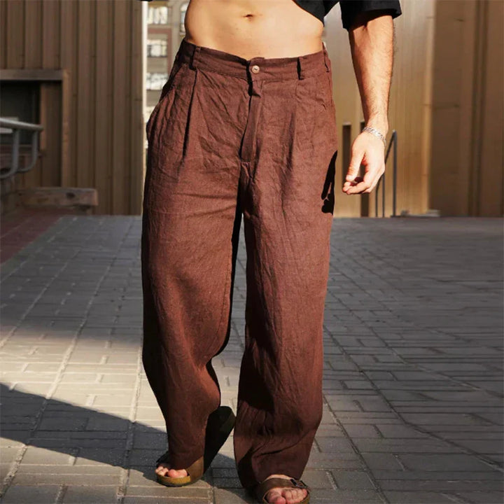 Edward | PREMIUM WIDE-LEG LINEN PANTS