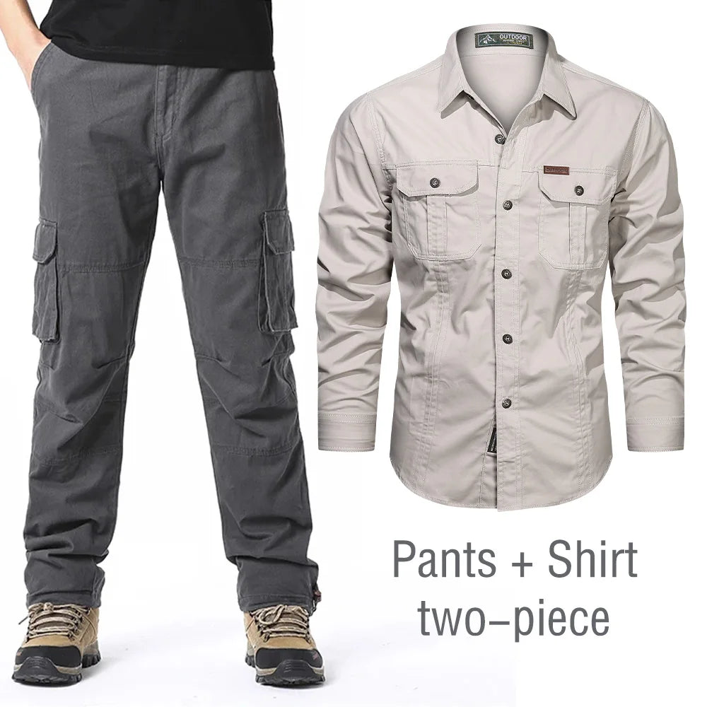Bryce | Cargo Pants + Shirt