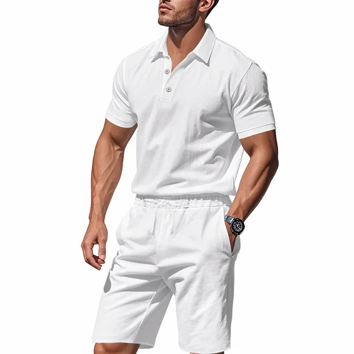 Clint | Linen Polo Set