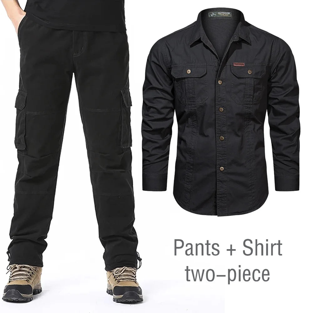 Bryce | Cargo Pants + Shirt