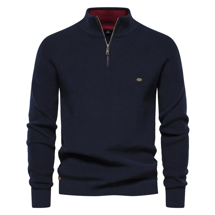 Luciano | Men's High Collar Knitted Sweater