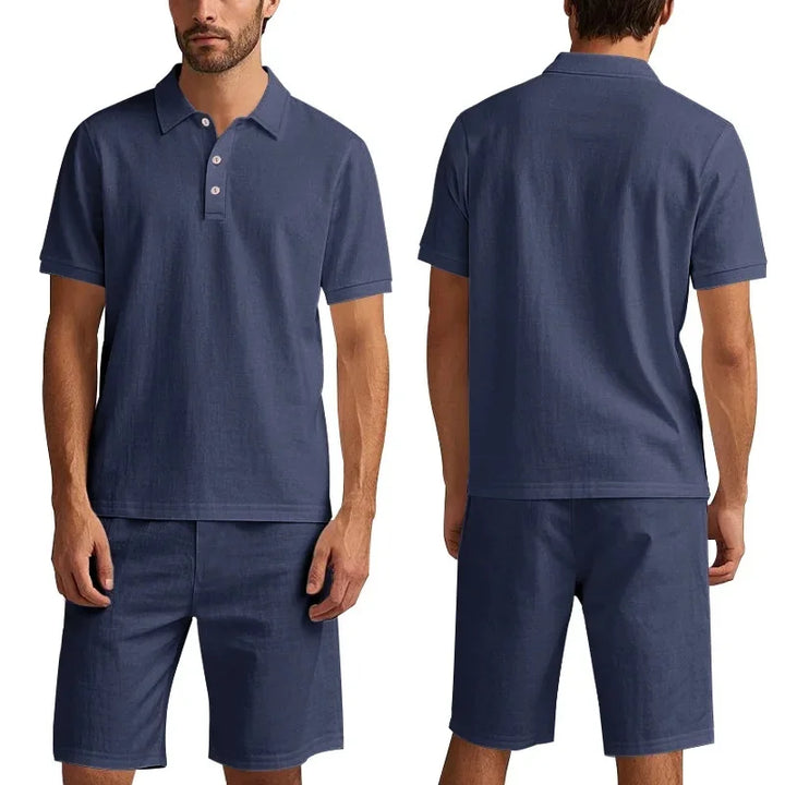 Clint | Linen Polo Set