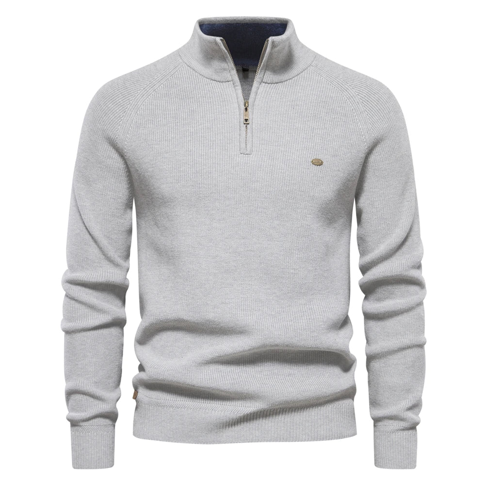 Luciano | Men's High Collar Knitted Sweater