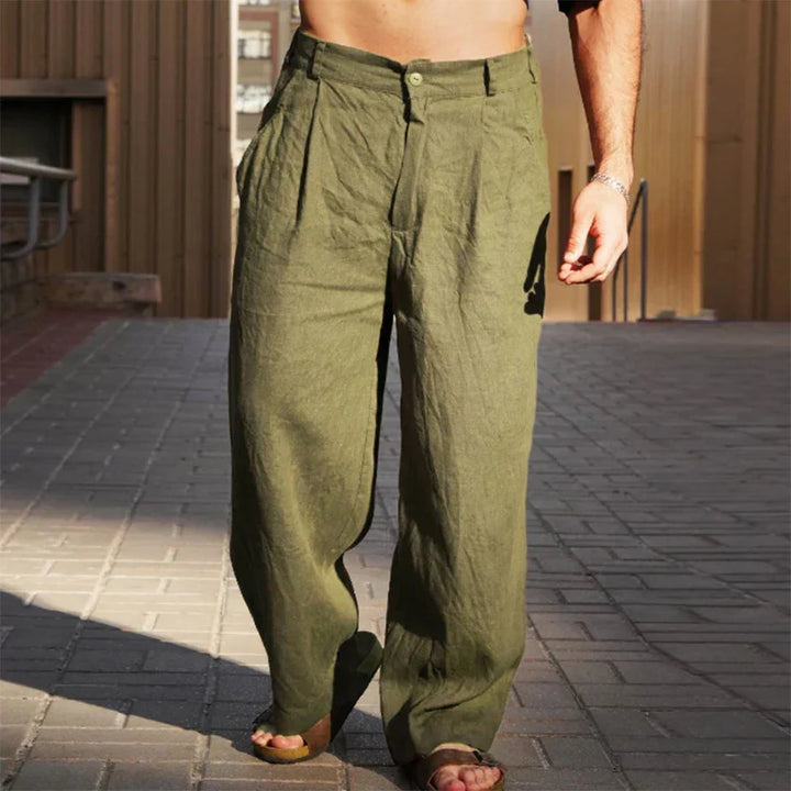 Edward | PREMIUM WIDE-LEG LINEN PANTS