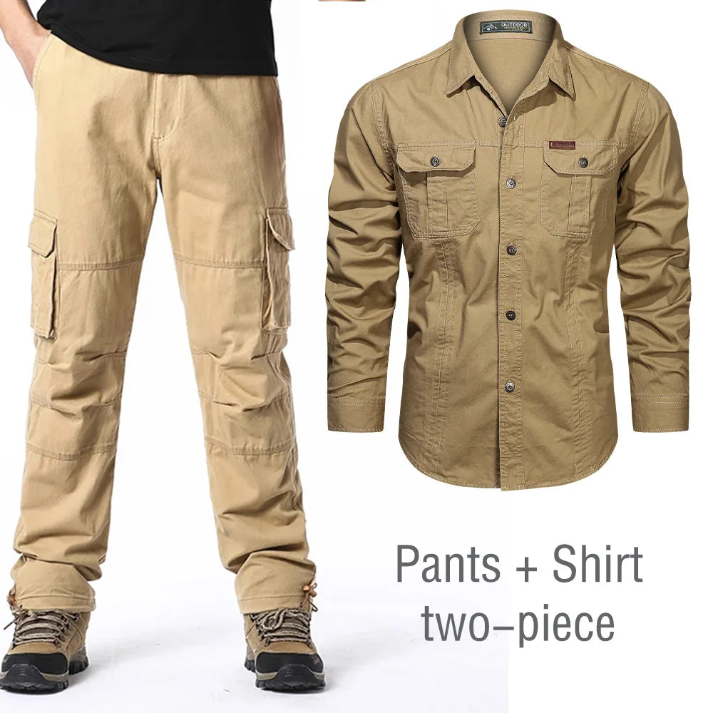 Bryce | Cargo Pants + Shirt