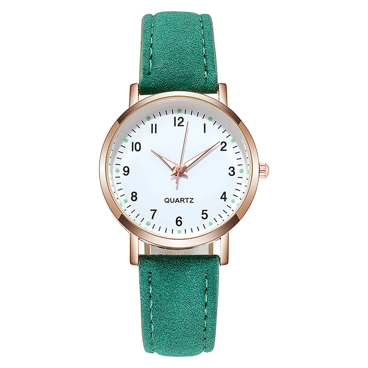 Fashion watch with glow-in-dark dial