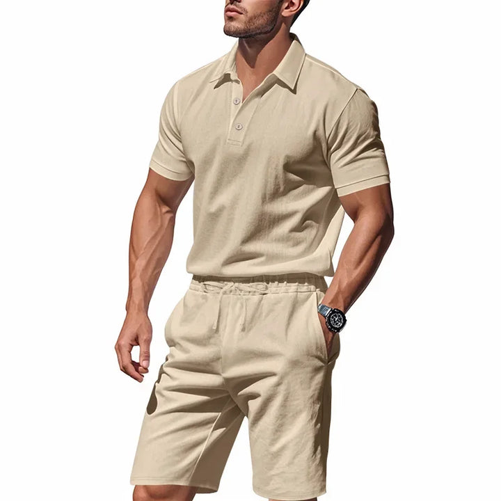 Clint | Linen Polo Set