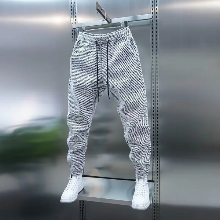 BRACE | Striped Cotton Joggers