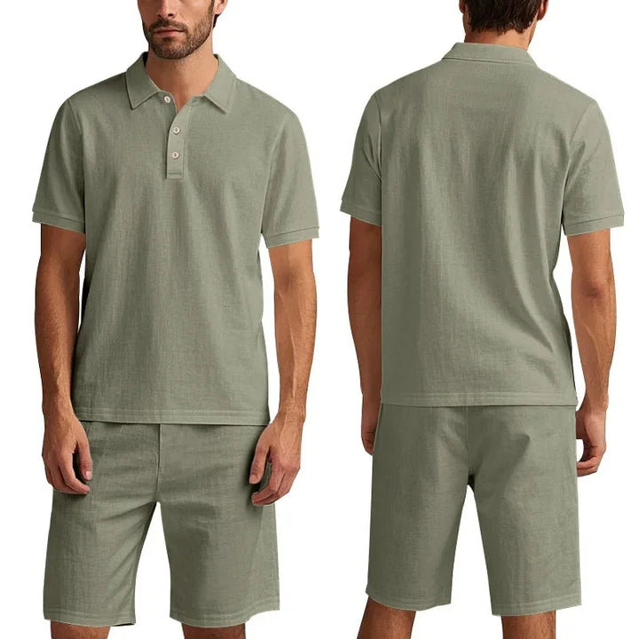Clint | Linen Polo Set