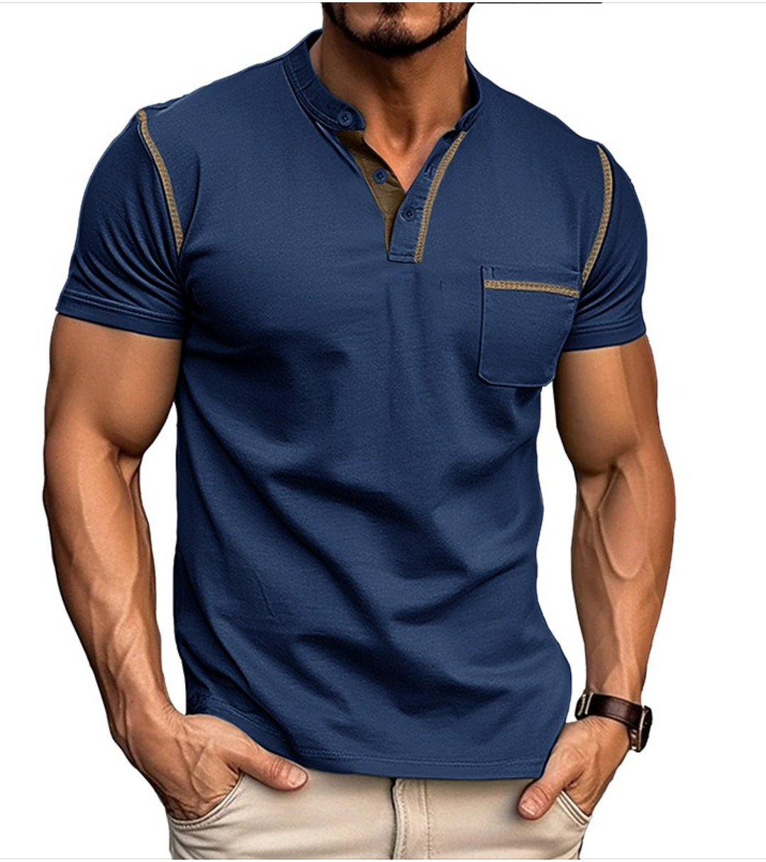 Jack | Contrast Henley Tee