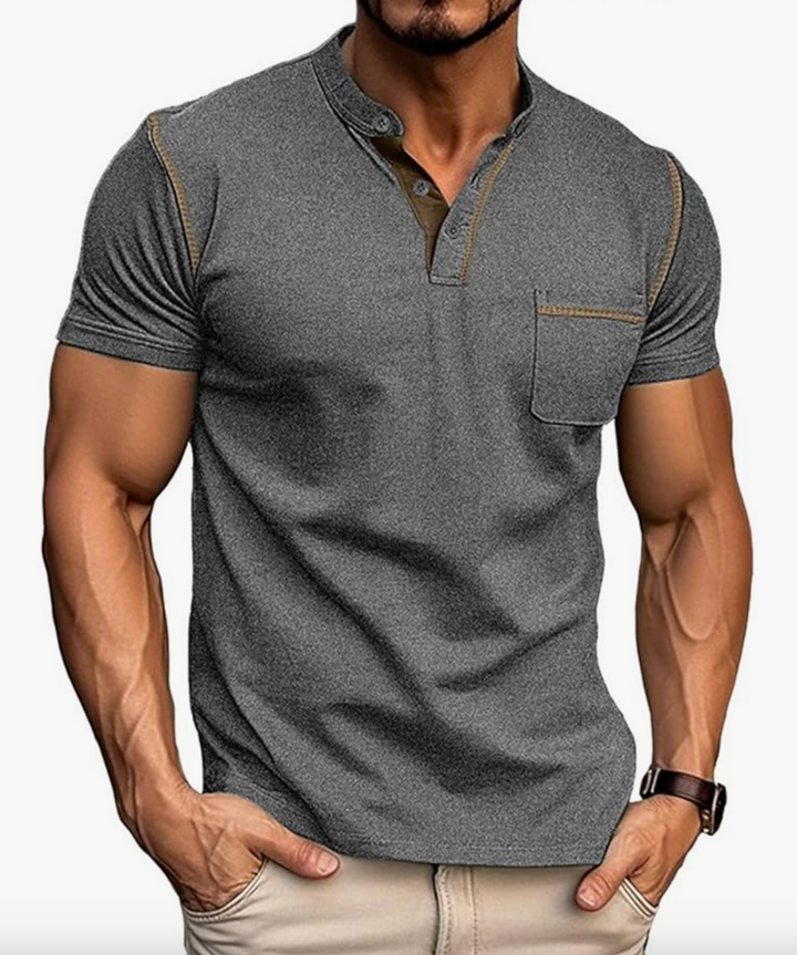 Jack | Contrast Henley Tee