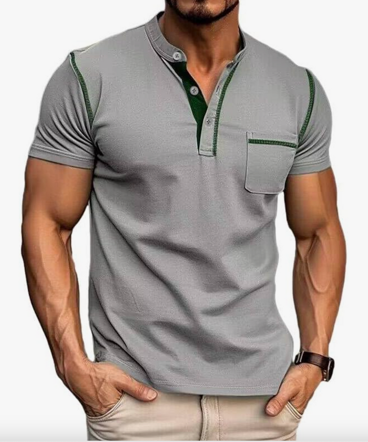 Jack | Contrast Henley Tee