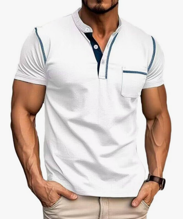 Jack | Contrast Henley Tee