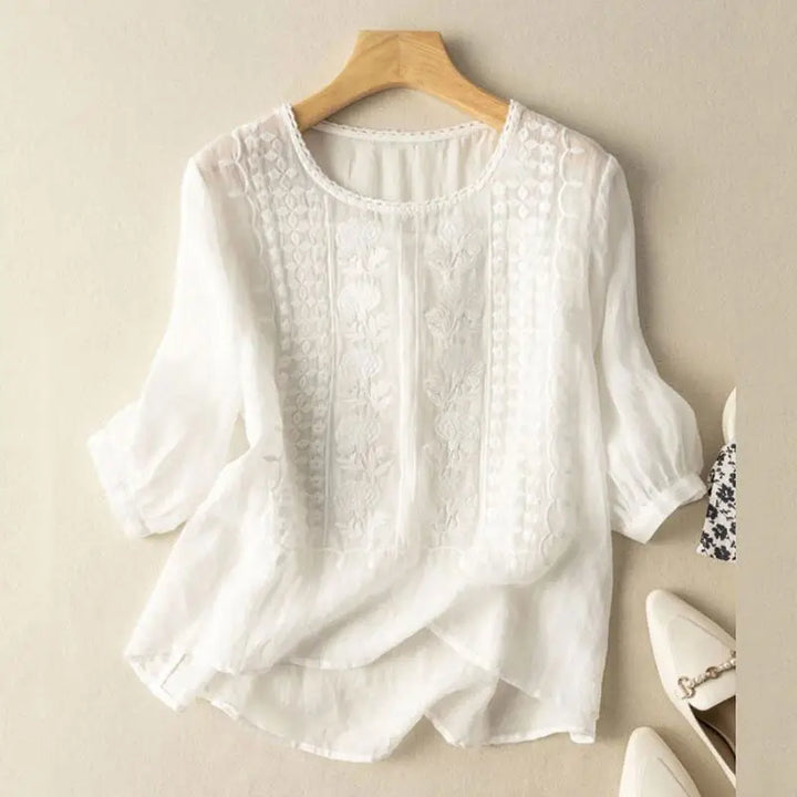 Daisy | Embroidered Relaxed Blouse