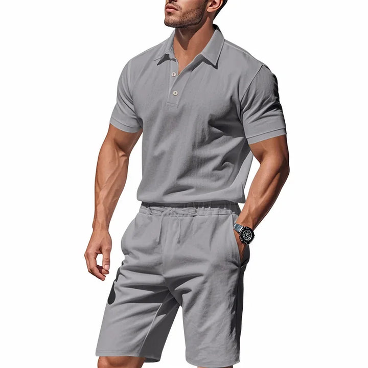 Clint | Linen Polo Set