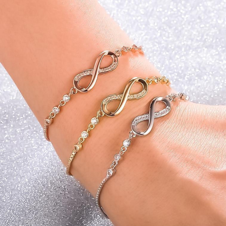 ADJUSTABLE INFINITY BRACELET IN SILVER