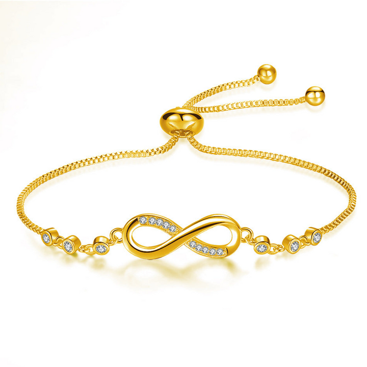 ADJUSTABLE INFINITY BRACELET IN SILVER