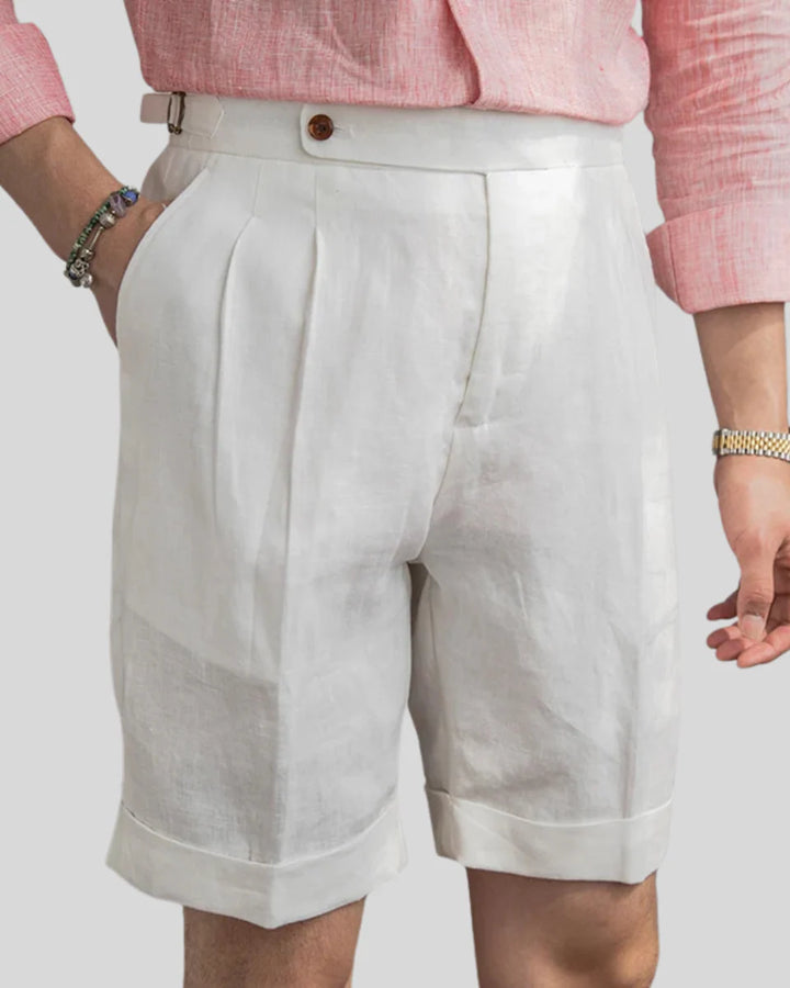 Oxford Pleated Short Trousers