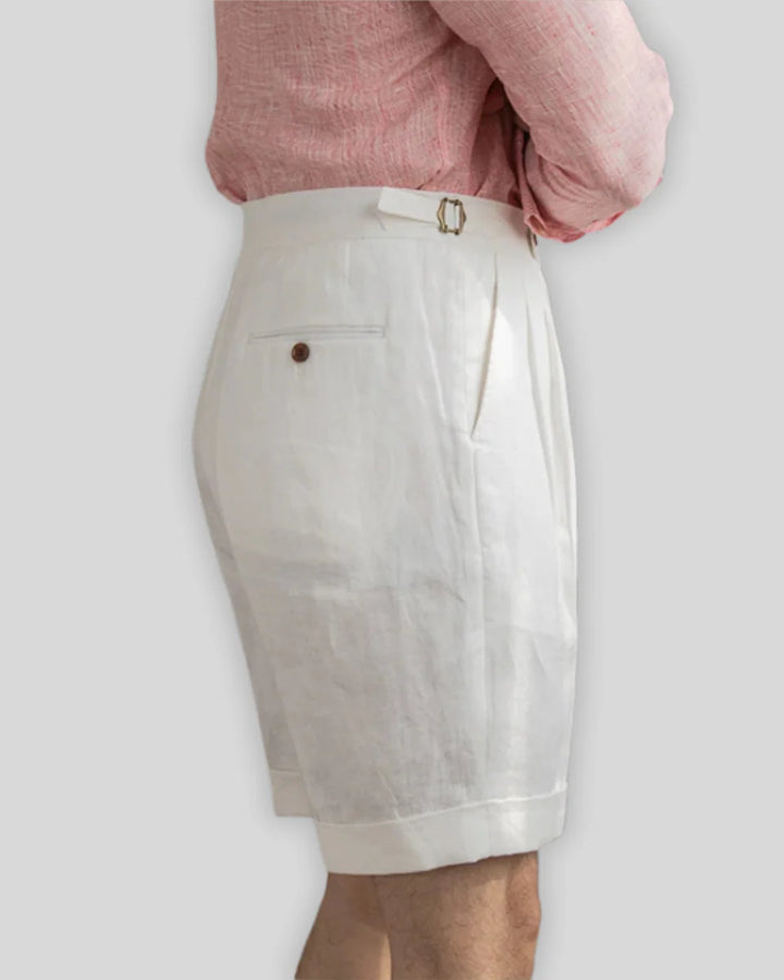 Oxford Pleated Short Trousers