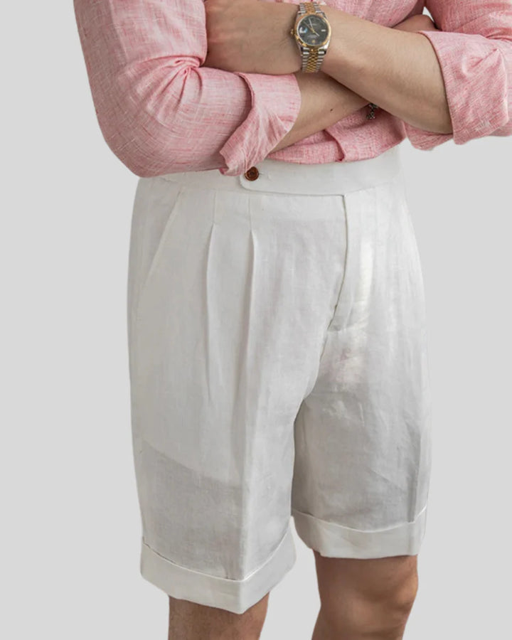Oxford Pleated Short Trousers