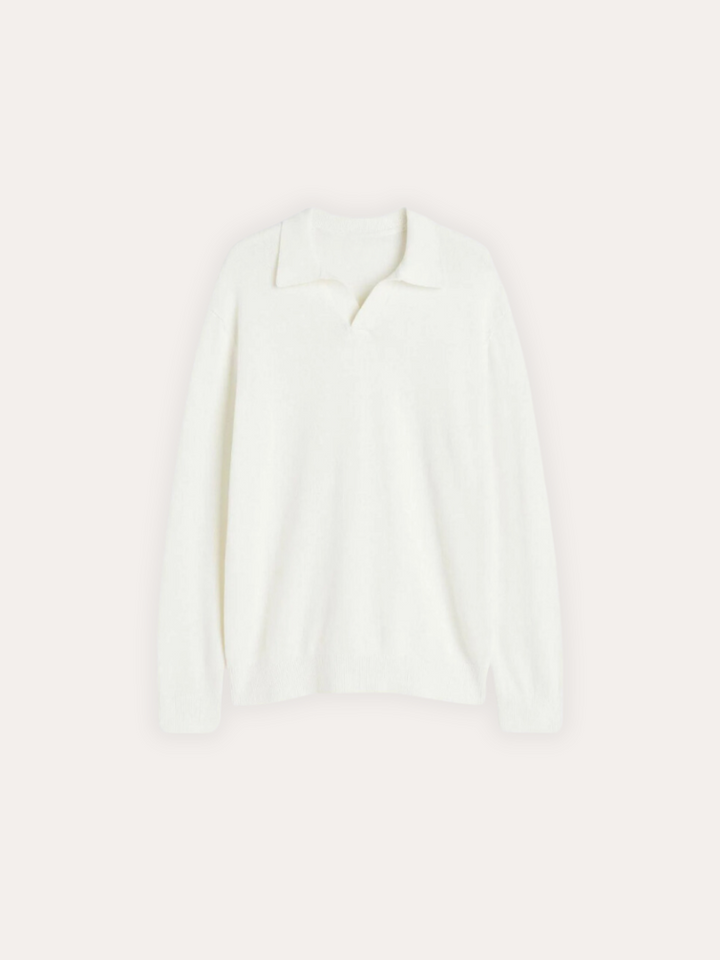 Wool Polo with Long Sleeves