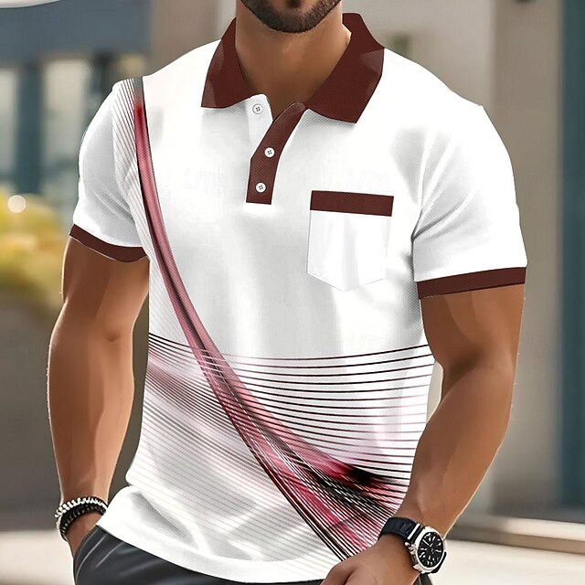 Geometric Line Polo
