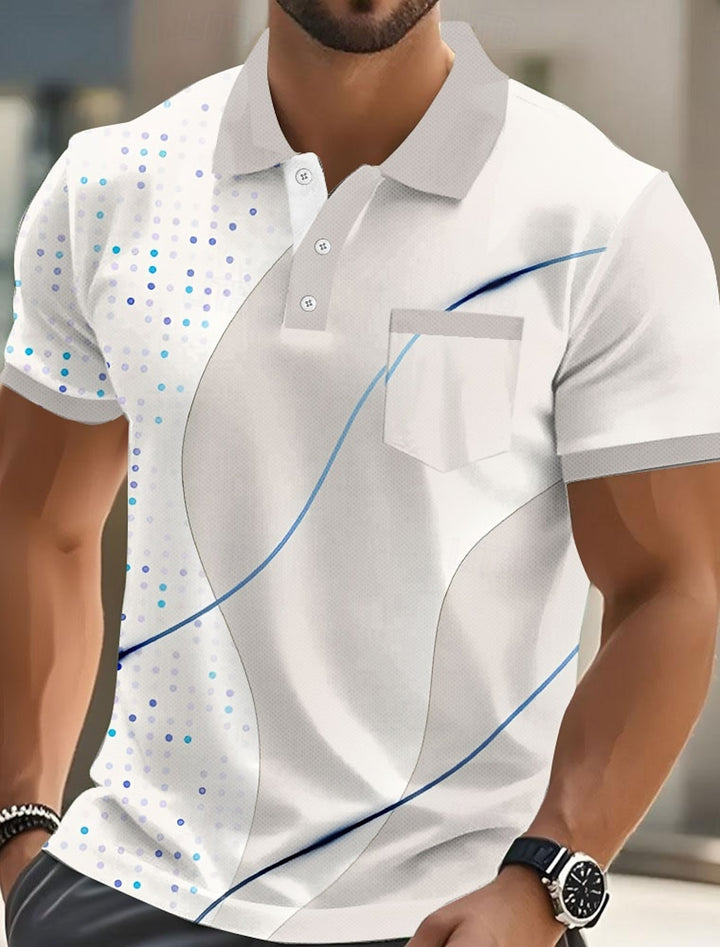 Geometric Line Polo