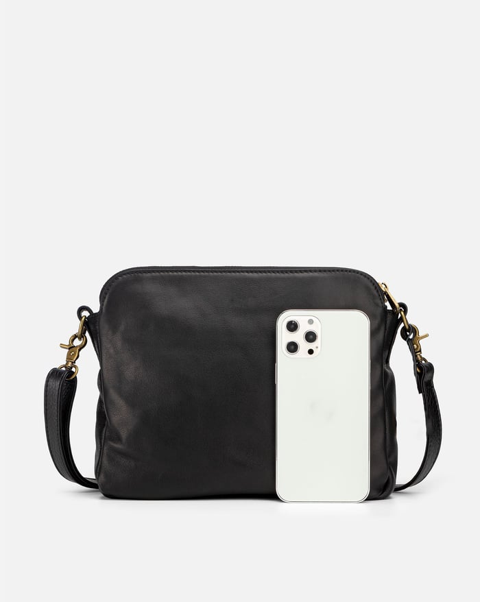 Sleek Three-Layer Crossbody Bag