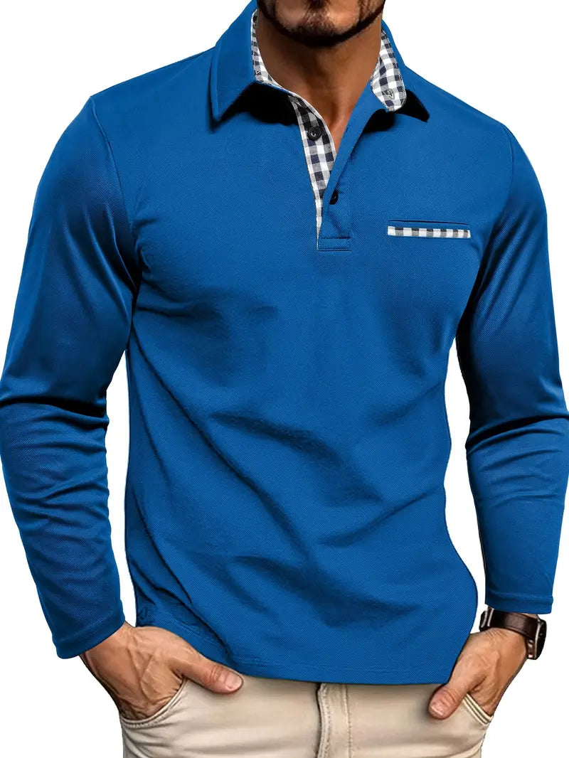 Van Laar – Poloshirt met Lange Mouwen