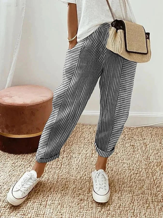 Pearl | Striped Trousers