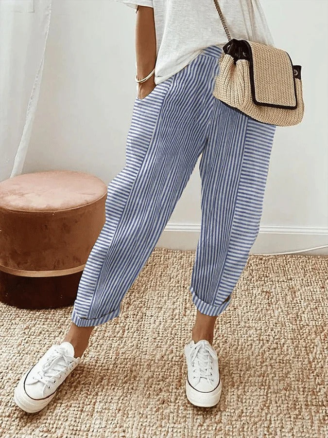 Pearl | Striped Trousers