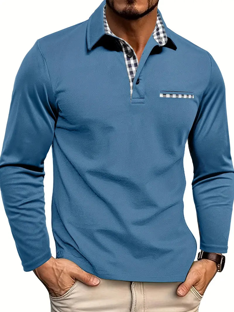 Van Laar – Poloshirt met Lange Mouwen