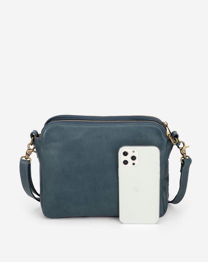 Sleek Three-Layer Crossbody Bag