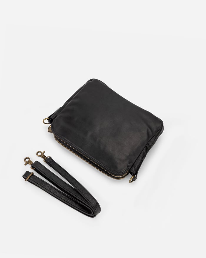 Sleek Three-Layer Crossbody Bag