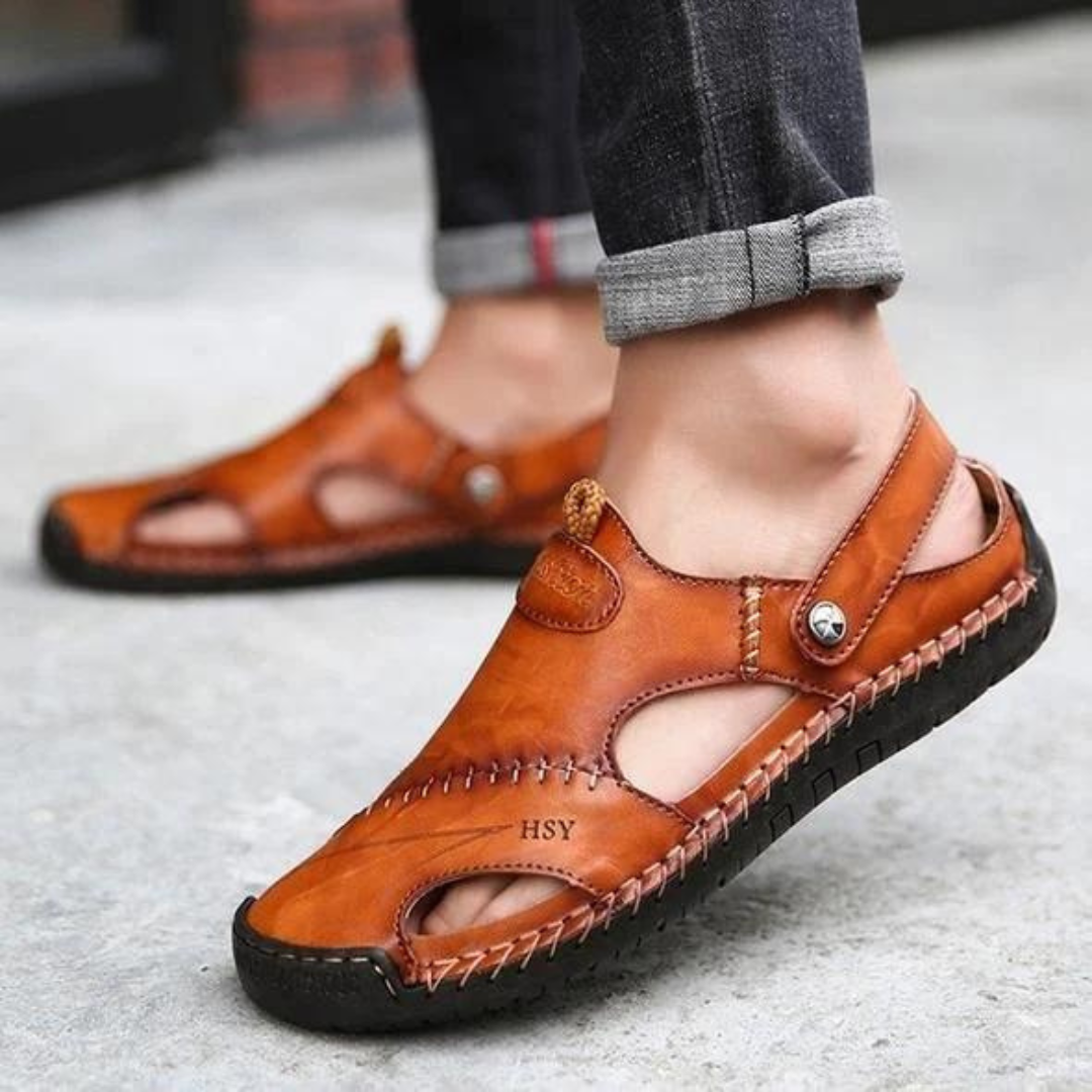 Simon | Orthopedic Leather Sandals