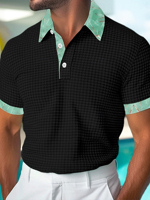 Golf Shirt Waffle Polo