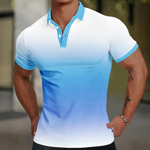Gradient Polo Short-Sleeve