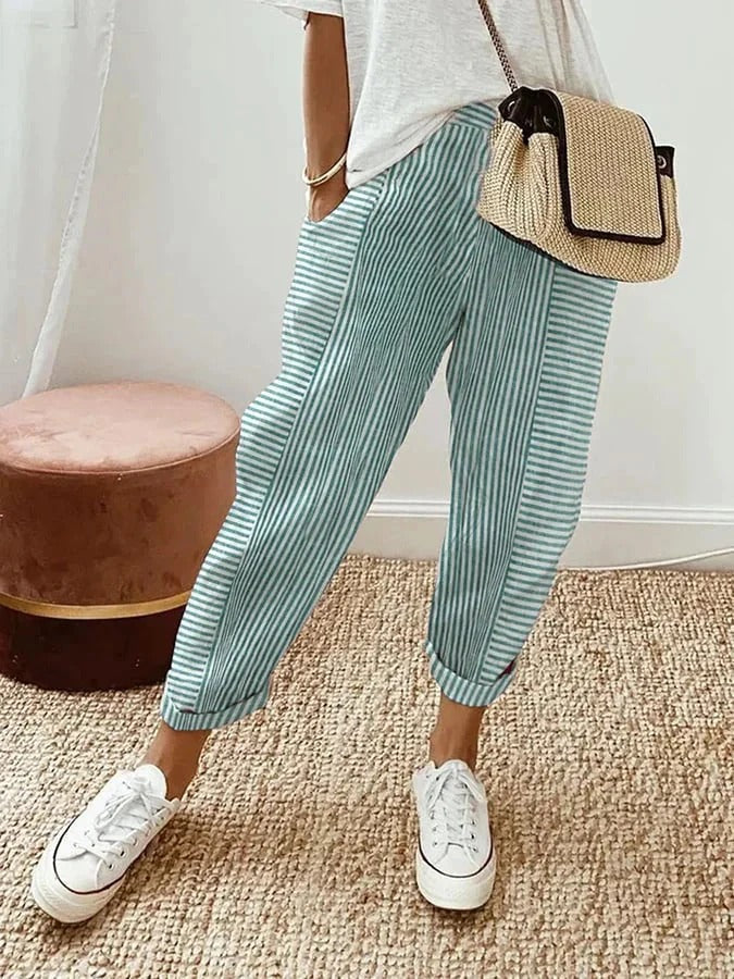 Pearl | Striped Trousers