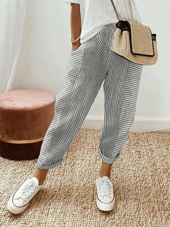 Pearl | Striped Trousers