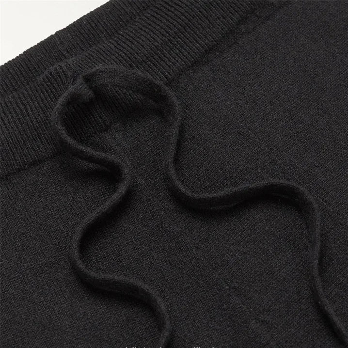 Handmade Cashmere Pants – Navy Blue