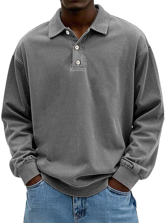 Wilfred | Men's Casual Long Sleeve Polo
