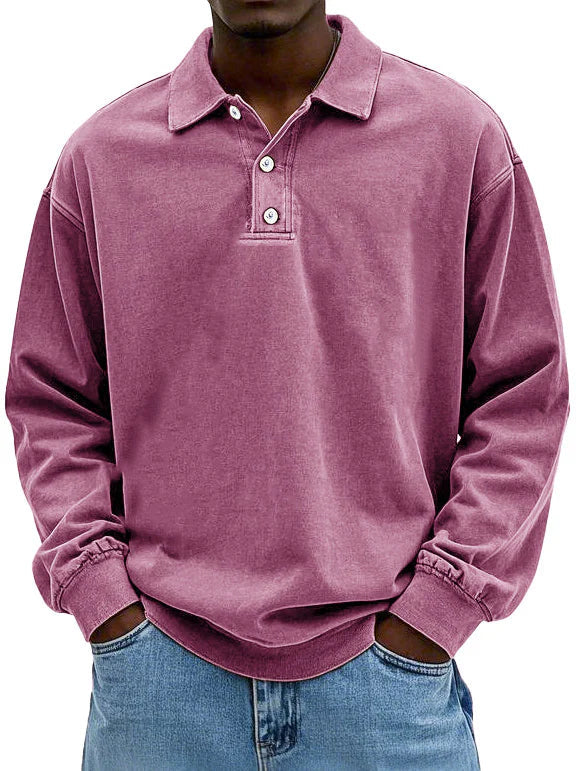 Wilfred | Men's Casual Long Sleeve Polo