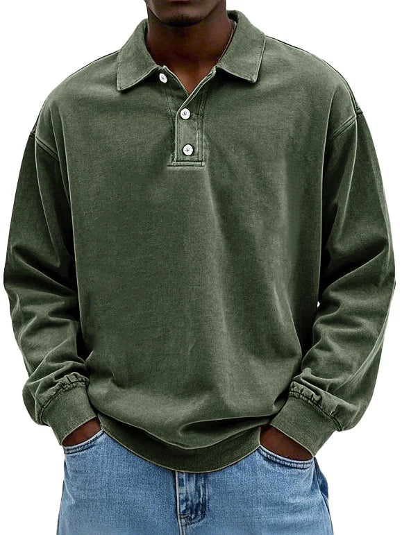 Wilfred | Men's Casual Long Sleeve Polo