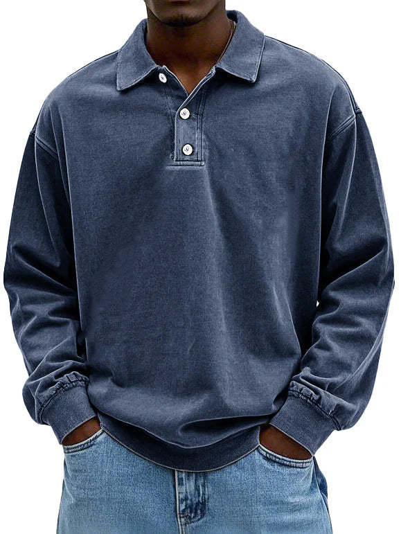 Wilfred | Men's Casual Long Sleeve Polo