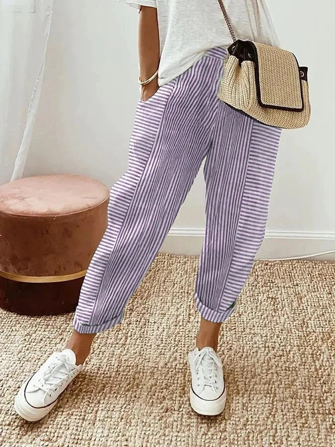 Pearl | Striped Trousers