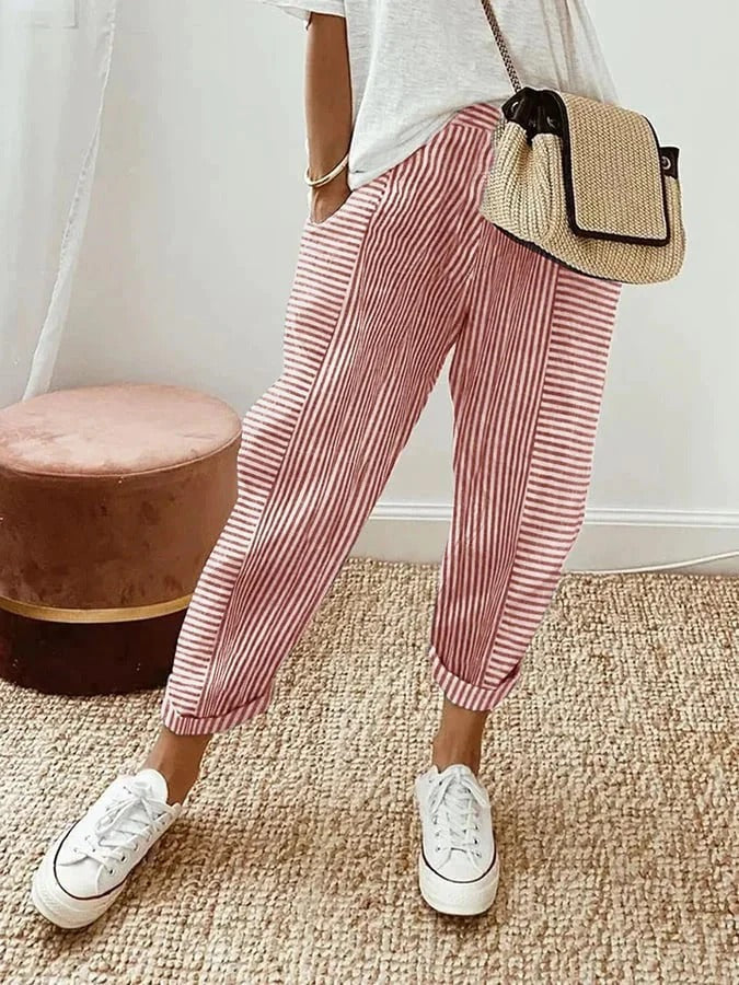Pearl | Striped Trousers